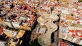 Aerial view of Setas de Sevilla- Metropol Parasol structure at the La EncarnaciÃÂ³n square.Most beautiful mirador, siteseeing