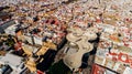 Aerial view of Setas de Sevilla- Metropol Parasol structure at the La EncarnaciÃÂ³n square.Most beautiful mirador, siteseeing