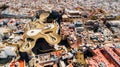 Aerial view of Setas de Sevilla- Metropol Parasol structure at the La EncarnaciÃÂ³n square.Most beautiful mirador, siteseeing