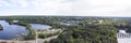 Aerial View of Shawinigan from La Cite de l`Energie Royalty Free Stock Photo