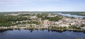 Aerial View of Shawinigan from La Cite de l`Energie Royalty Free Stock Photo