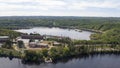 Aerial View of Shawinigan from La Cite de l`Energie Royalty Free Stock Photo