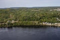 Aerial View of Shawinigan from La Cite de l`Energie Royalty Free Stock Photo