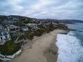 Aerial view of Shaws Cove, Laguna Beach, California. Royalty Free Stock Photo