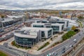 Aerial view of Sheffield Electric Works office building Royalty Free Stock Photo