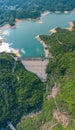 Aerial view of Shing Mun Reservoir Royalty Free Stock Photo