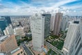 Aerial view of Shinjuku district from Tokyo Government Building