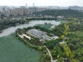 Aerial view of Shizishan mausoleum in Xuzhou, Jiangsu province