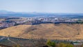 Aerial view shot of beautiful Elvas city in Portugal Royalty Free Stock Photo