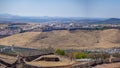 Aerial view shot of beautiful Elvas city in Portugal Royalty Free Stock Photo