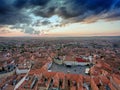 Aerial view of Sibiu, Tranylvania, Romania Royalty Free Stock Photo