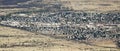 An Aerial View of the Sierra Vista, Arizona, West End from Carr Royalty Free Stock Photo