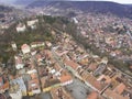 Aerial view of Sighisoara