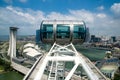 Aerial view of Singapore skyscraper in Singapore. Singapore flyer. Royalty Free Stock Photo