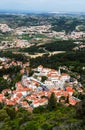 Aerial view of Sintra city, Portugal