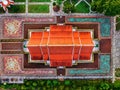 Aerial view of Sirindhorn Wararam(Wat Phu Prao) in Ubon rajchathani,Thailand