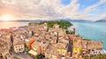 Aerial view on Sirmione, Italy Royalty Free Stock Photo