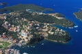 Aerial view on Sivota Greece Royalty Free Stock Photo
