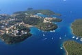 Aerial view on Sivota Greece Royalty Free Stock Photo