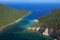 Aerial view on Sivota Greece Royalty Free Stock Photo