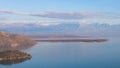 Aerial view of Skadar Lake National park panoramic landscape, Montenegro, Skadarsko jezero, also called Shkodra or Scutari, with