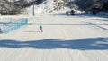 Aerial view of the ski resort