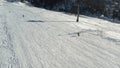 Aerial view of the ski resort