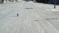 Aerial view of the ski resort