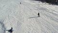 Aerial view of the ski resort