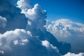 Aerial view of Sky and close-up Clouds Royalty Free Stock Photo