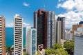 Aerial view Skyline with buildings in Salvador Bahia Brazil Royalty Free Stock Photo