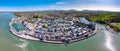 Skyline of Caernafon, Gwynedd in Wales - United Kingdom