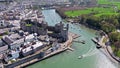 Skyline of Caernarfon, Gwynedd in Wales - United Kingdom