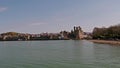 Skyline of Caernarfon, Gwynedd in Wales - United Kingdom