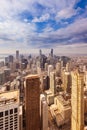 Aerial view of the skyline of downtown Chicago Royalty Free Stock Photo