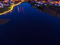 Aerial view of the skyline of Dungloe in County Donegal - Ireland