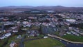 Aerial view of the skyline of Dungloe in County Donegal - Ireland