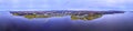 Aerial view of the skyline of Dungloe in County Donegal - Ireland