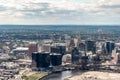 Aerial view of the skyline of Newark, New Jersey, USA Royalty Free Stock Photo