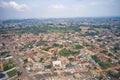 Aerial view of the skyline of the town of Kumasi, Ghana