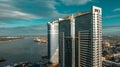 Aerial view of skyscrapers in the city of Dar es Salaam, Tanzania Royalty Free Stock Photo