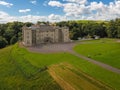 Aerial view. Slane Castle. county Meath. Ireland. Royalty Free Stock Photo