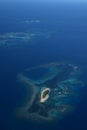 Aerial view of small island nearby Ile des Pins, New Caledonia