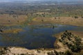 Aerial view - Okavango Delta - Botswana - Africa Royalty Free Stock Photo