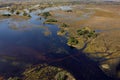 Aerial view - Okavango Delta - Botswana - Africa Royalty Free Stock Photo