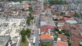 Aerial view of small Portugal city Ermesinde