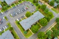 Aerial view of small streets residential area a small town in Sayreville New Jersey Royalty Free Stock Photo