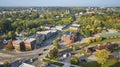 Aerial View of Small Town Charm and Suburban Autumn - Ypsilanti, Michigan