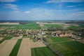 Aerial view of the small village