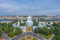 Aerial view Smolny cathedral in Saint Petersburg, Russia Royalty Free Stock Photo